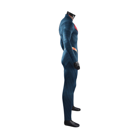 Justice League Superman Black Suit Full Set Cosplay Costume - Coscosmos