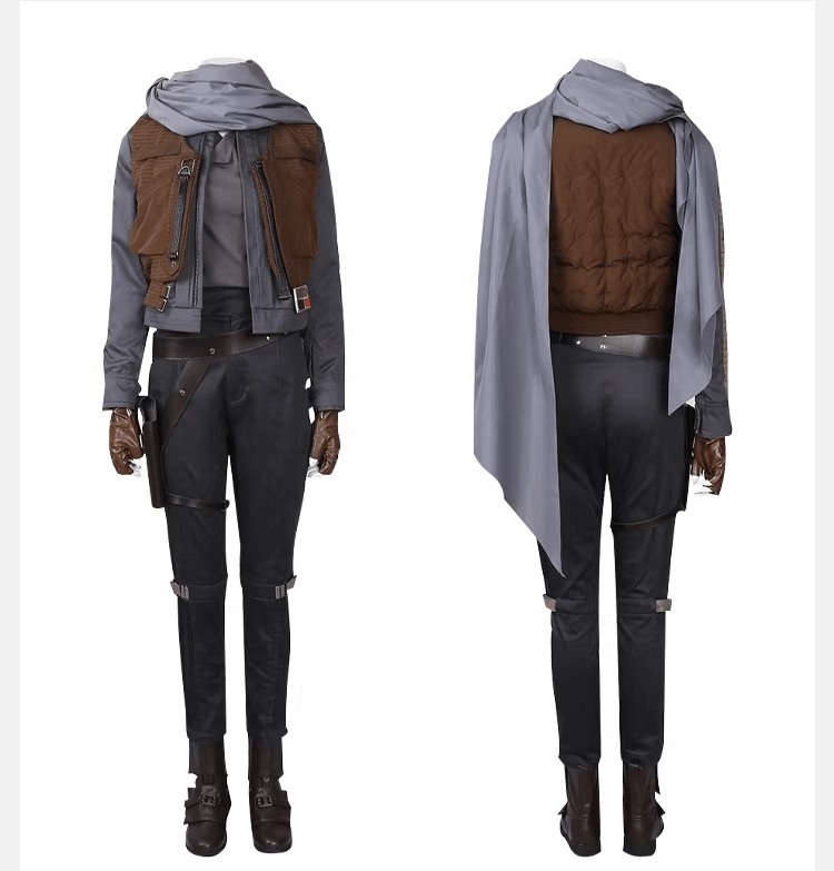 Jyn Erso Rogue One Cosplay Costume Full Set for Women, Star Wars Anthology Imperial Disguise Outfit - Coscosmos