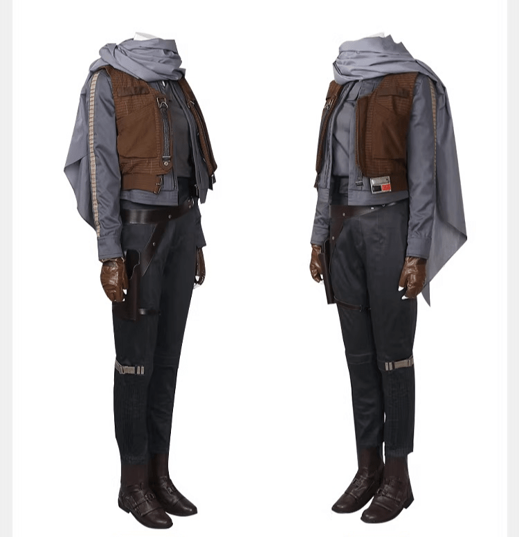 Jyn Erso Rogue One Cosplay Costume Full Set for Women, Star Wars Anthology Imperial Disguise Outfit - Coscosmos