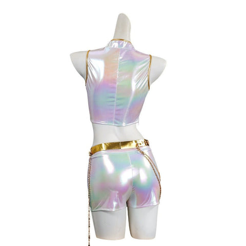 K - Pop Demon Hunter Squad Lumi Adult , Kids Cosplay Costume Adult Kids for Stage Performance - Coscosmos