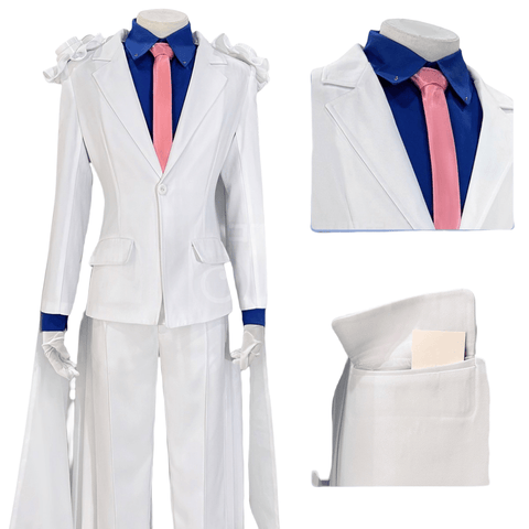 Kaito Kid Cosplay Costume - Detective Conan Anime Outfit - Coscosmos