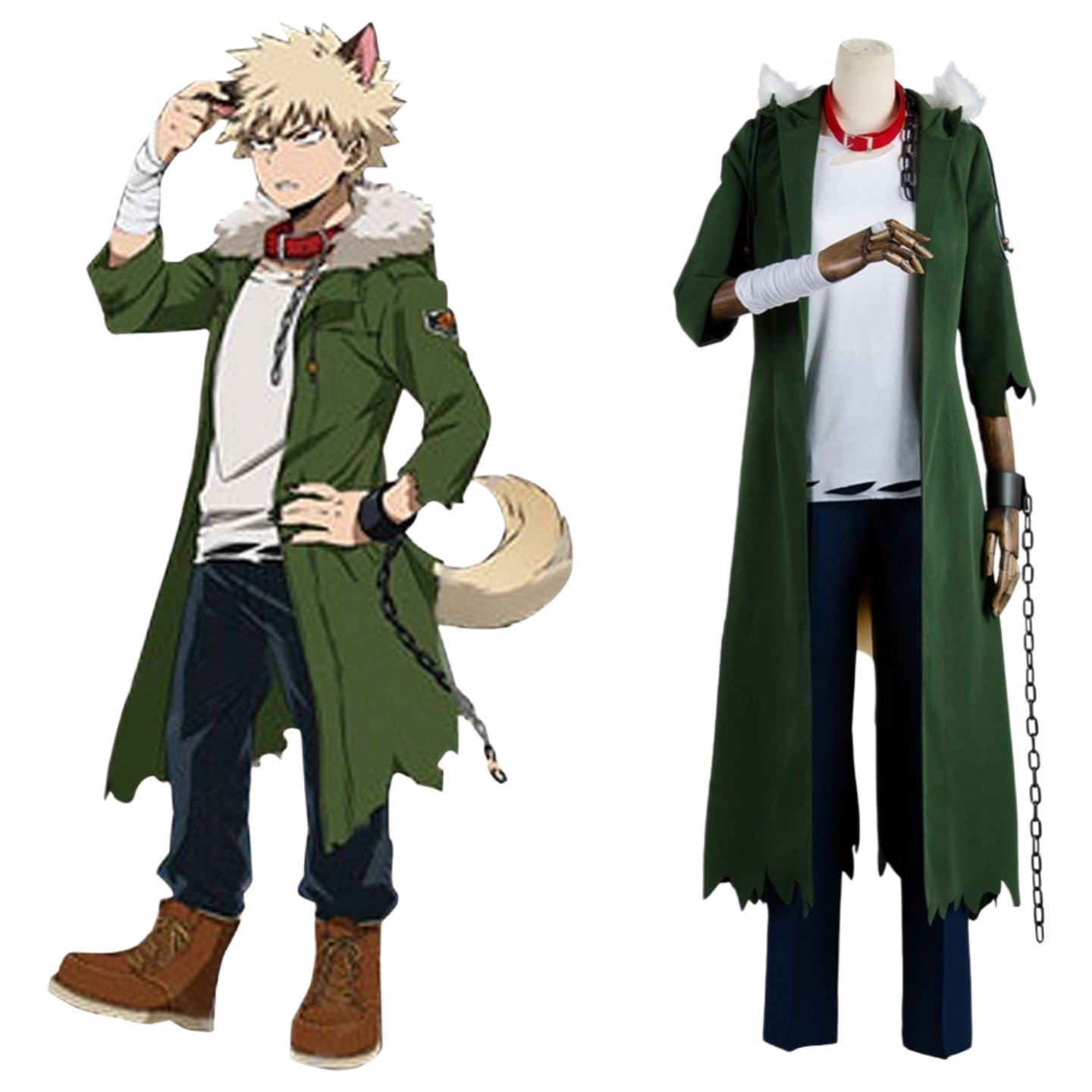 Katsuki Bakugo Halloween Cosplay Costume from My Hero Academia - Coscosmos