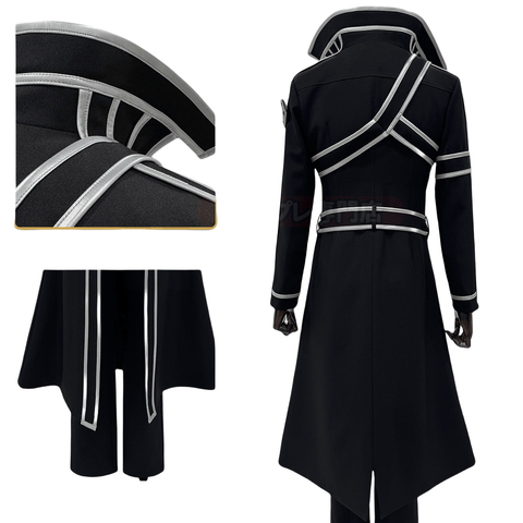 Kazuto Kirigaya Kirito Cosplay Costume from Sword Art Online - Coscosmos