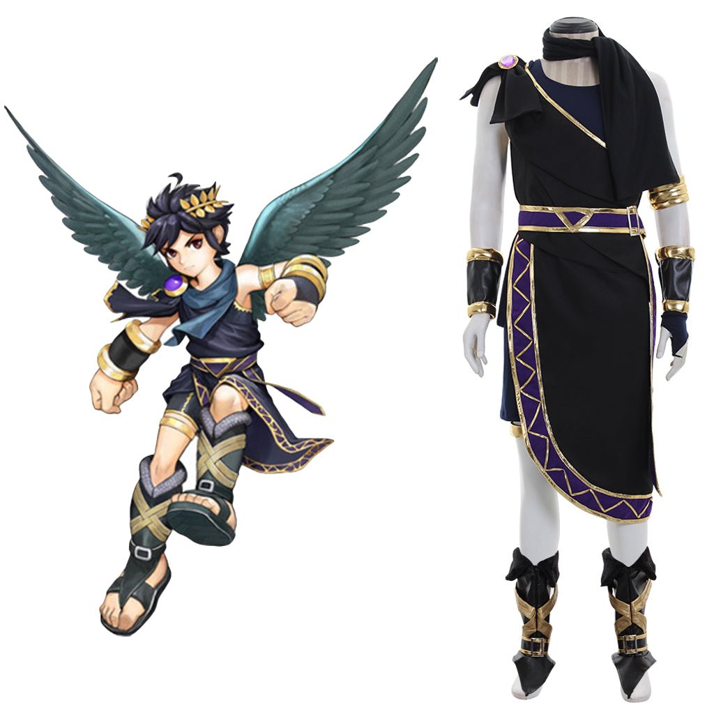 Kid Icarus: Uprising Palutena's Mirror - Angel Pit Cosplay Costume Black - Coscosmos