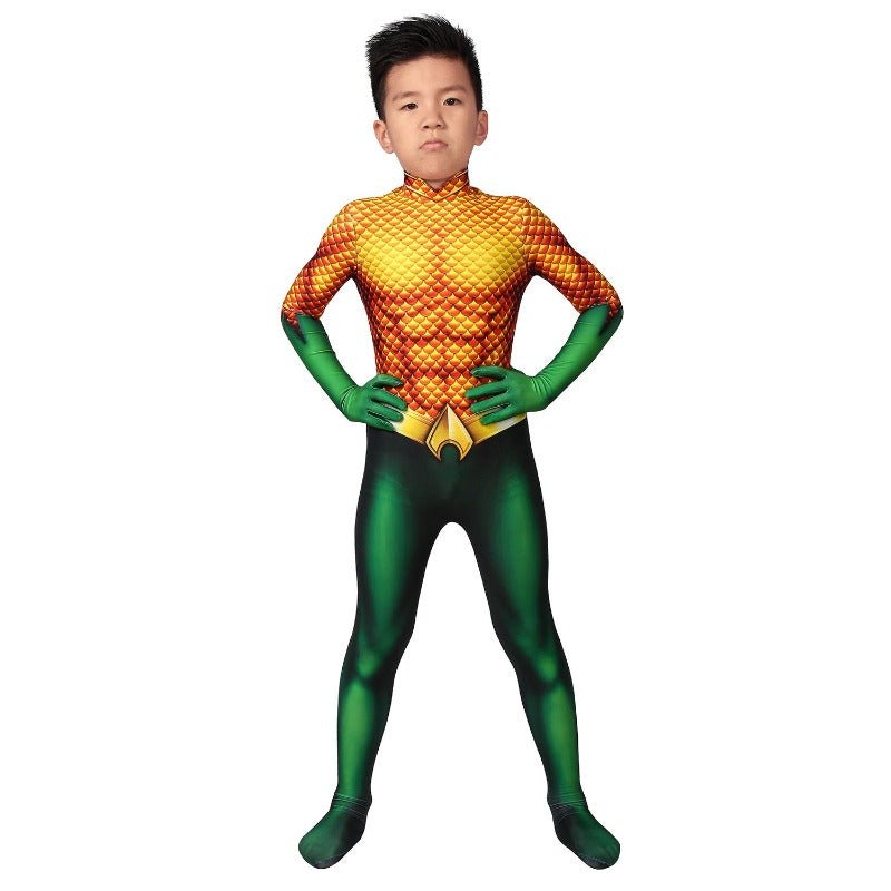 Kids Aquaman Arthur Curry Cosplay Costume - Coscosmos