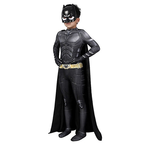 Kids Batman Cosplay Costume Halloween Dark Knight Rises Outfit for Children - Coscosmos