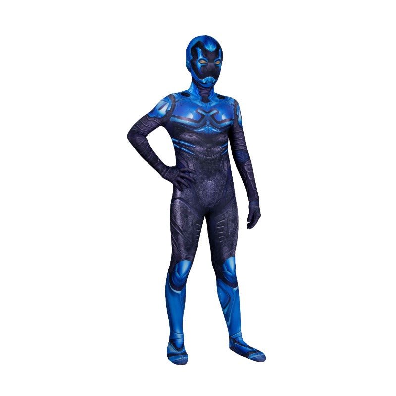 Kids Blue Beetle Jaime Reyes Cosplay Suit Halloween Costume - Coscosmos