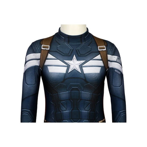 Kids Captain America Suits Winter Soldier Edition 3D Printed Cosplay Costume For Halloween - Coscosmos