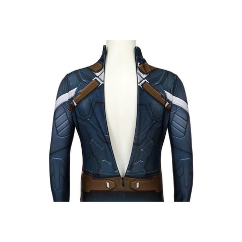 Kids Captain America Winter Soldier Edition 3D Printed Cosplay Costume For Halloween - Coscosmos