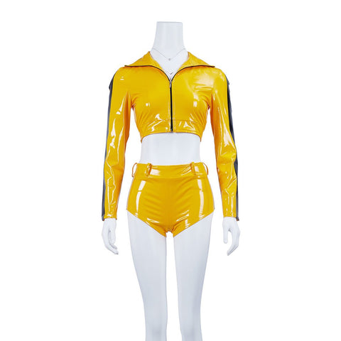 Kill Bill Movie Cosplay Costume - Complete Yellow Jumpsuit Outfit - Coscosmos
