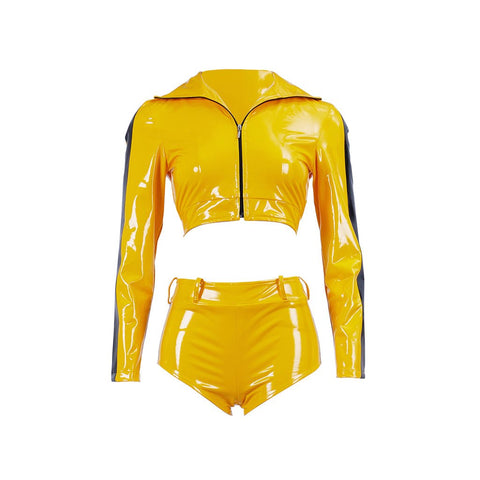 Kill Bill Movie Cosplay Costume - Complete Yellow Jumpsuit Outfit - Coscosmos