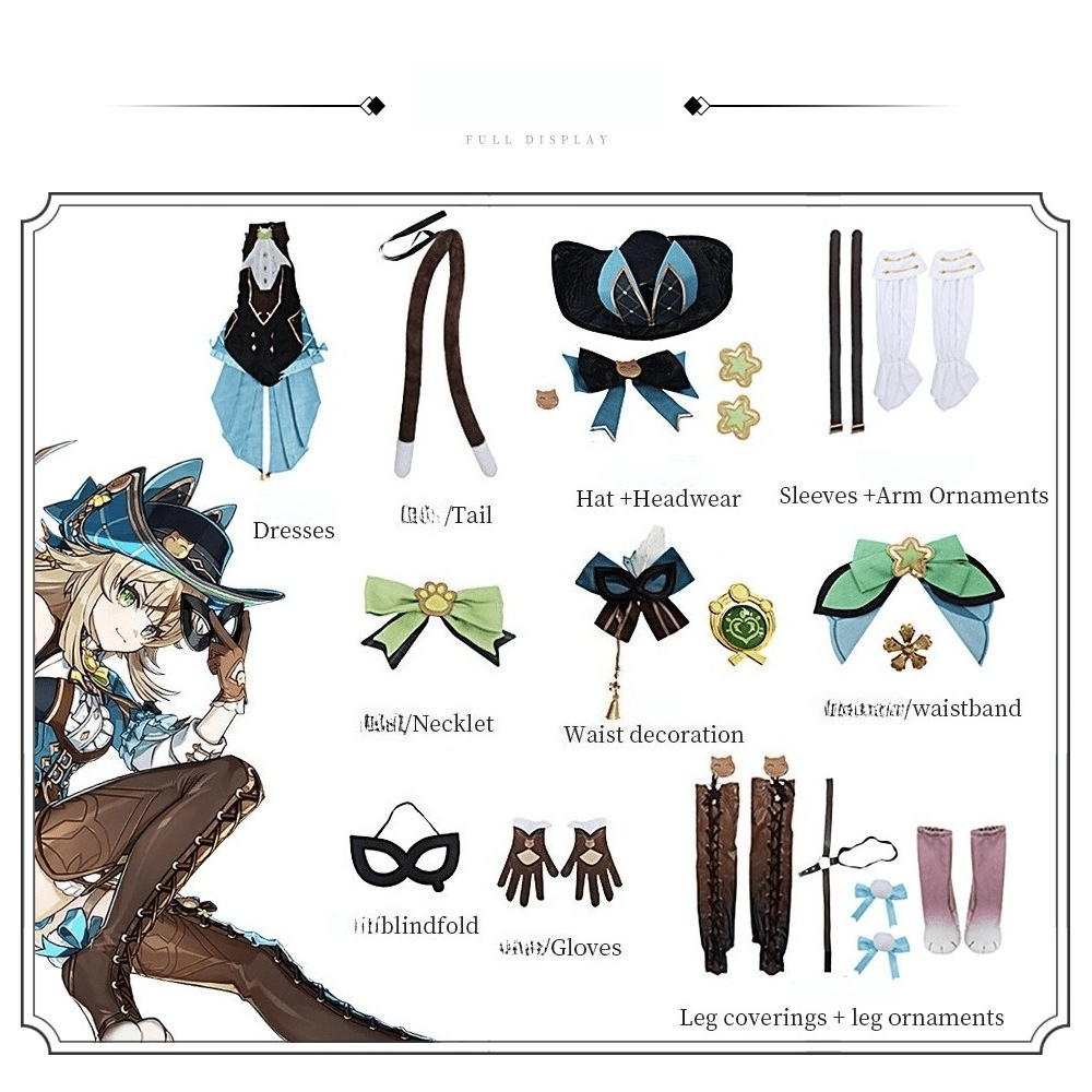 Kirara Genshin Impact Standard Size Custom Cosplay Costume - Coscosmos
