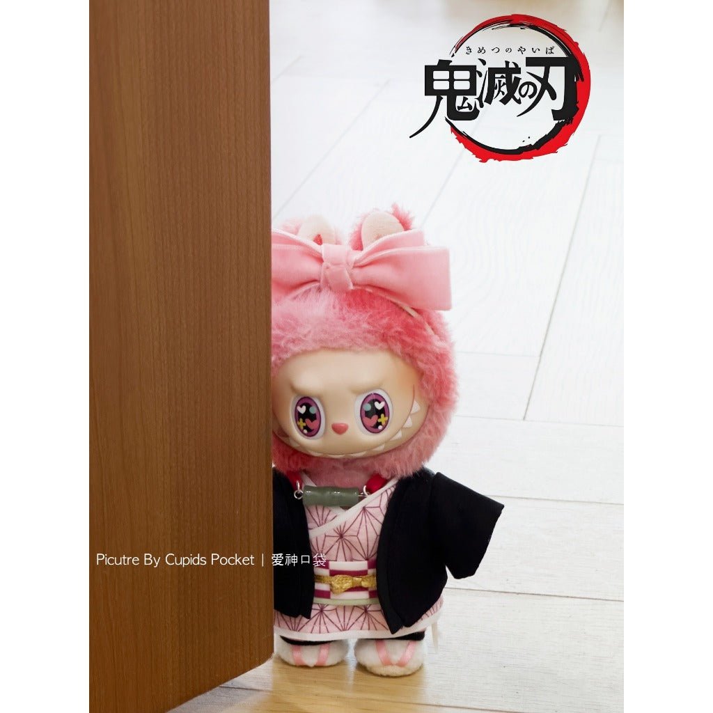 Labubu Doll Outfit: Demon Slayer Nezuko Kimono Set for 1/3 Generation - Coscosmos
