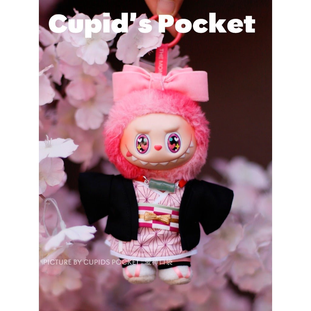 Labubu Doll Outfit: Demon Slayer Nezuko Kimono Set for 1/3 Generation - Coscosmos
