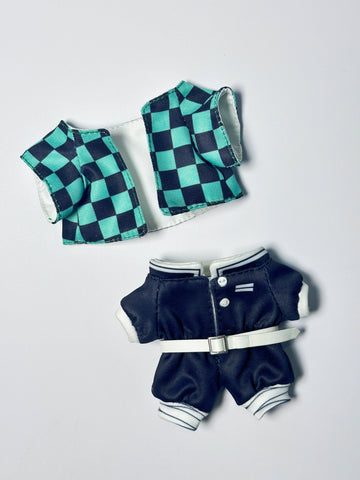 Labubu Doll Outfit: Demon Slayer Nezuko Kimono Set for 1/3 Generation - Coscosmos