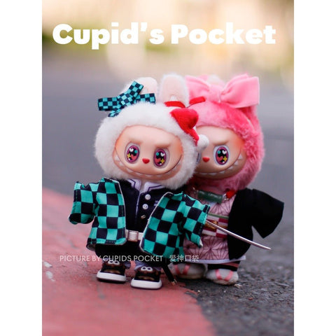 Labubu Doll Outfit: Demon Slayer Nezuko Kimono Set for 1/3 Generation - Coscosmos