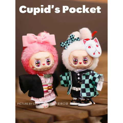 Labubu Doll Outfit: Demon Slayer Nezuko Kimono Set for 1/3 Generation - Coscosmos