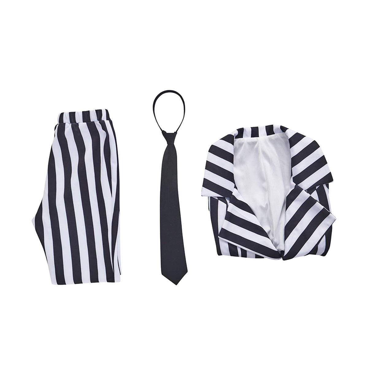 Ladies' Striped Suit with Tie Cosplay Costume – Perfect for Anime & Formal Events - Coscosmos