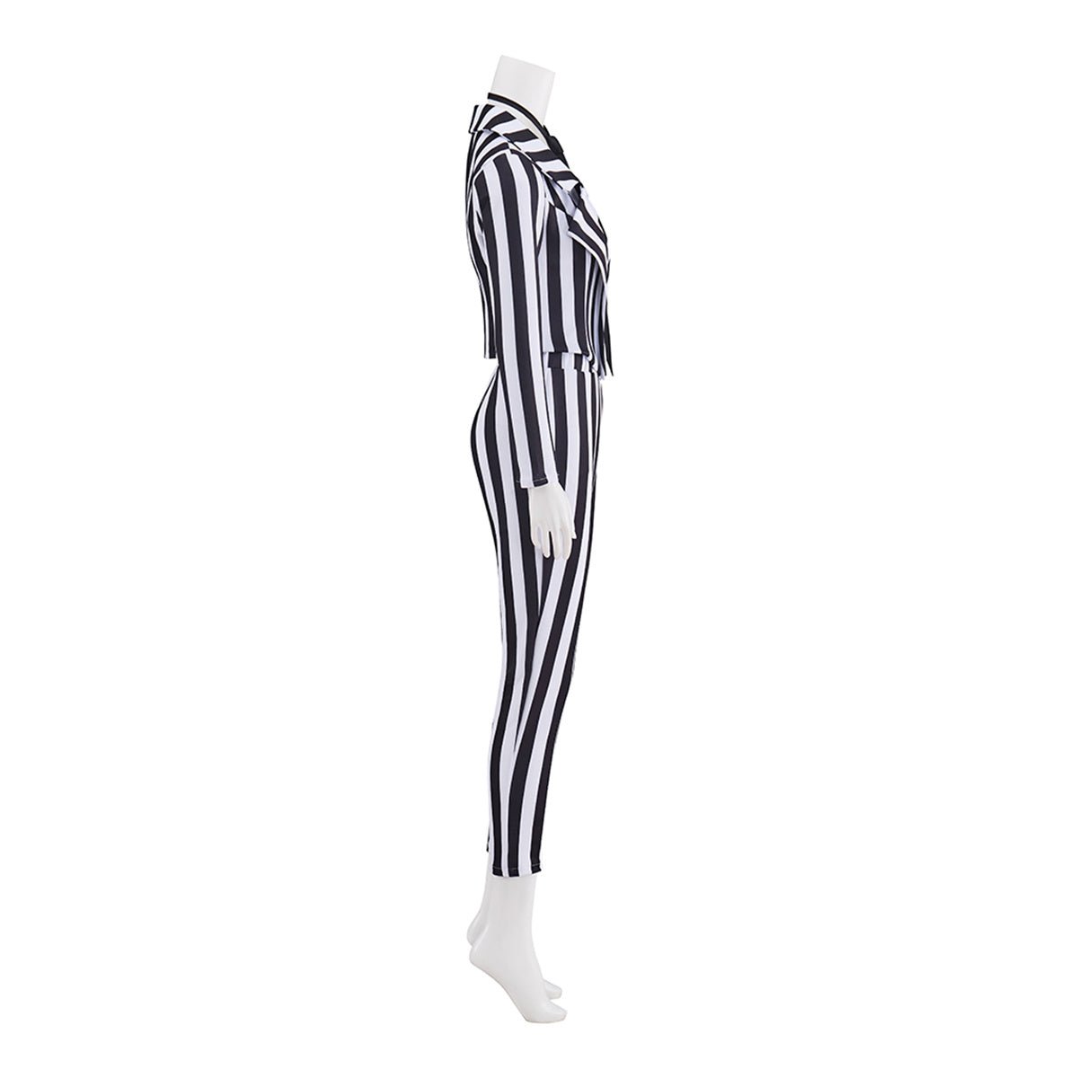 Ladies' Striped Suit with Tie Cosplay Costume – Perfect for Anime & Formal Events - Coscosmos