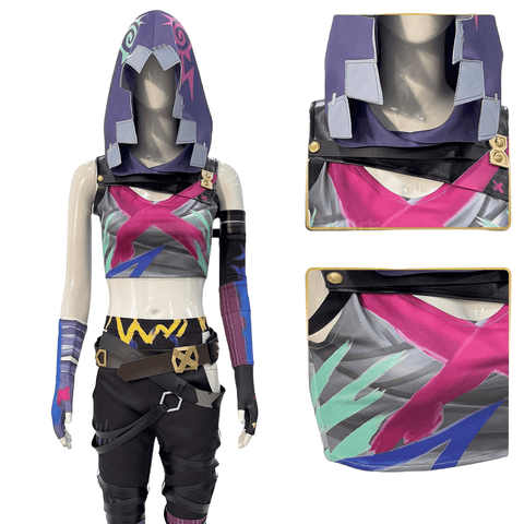 League of Legends Arcane Jinx Cosplay Costume - Premium Quality - Coscosmos
