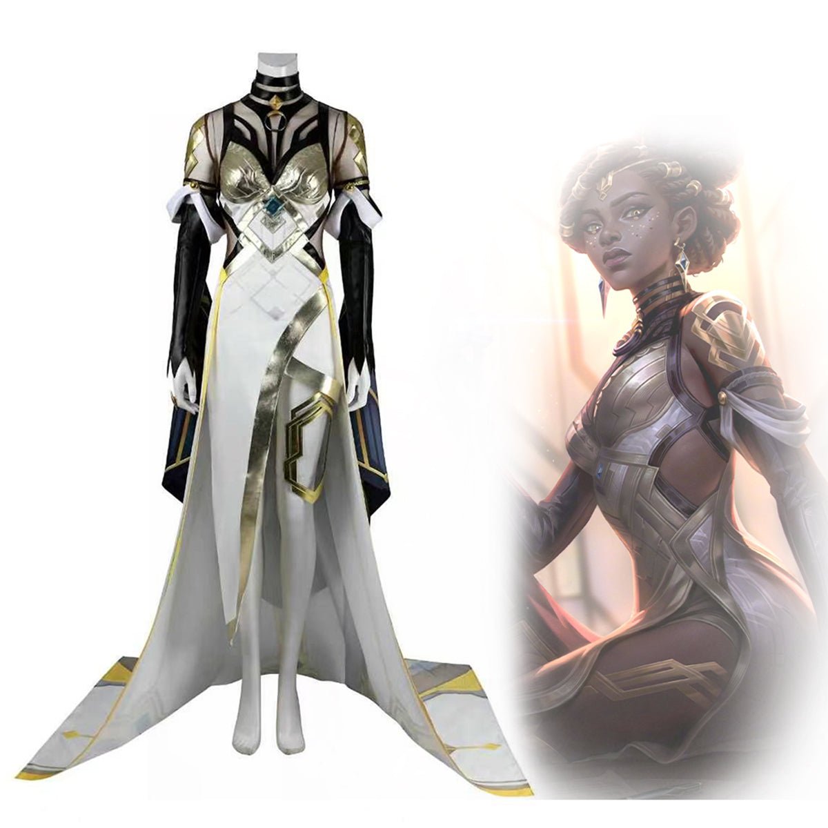 League of Legends Arcane Mel Medarda Piltover Councilor Cosplay Full Set Costume - Coscosmos