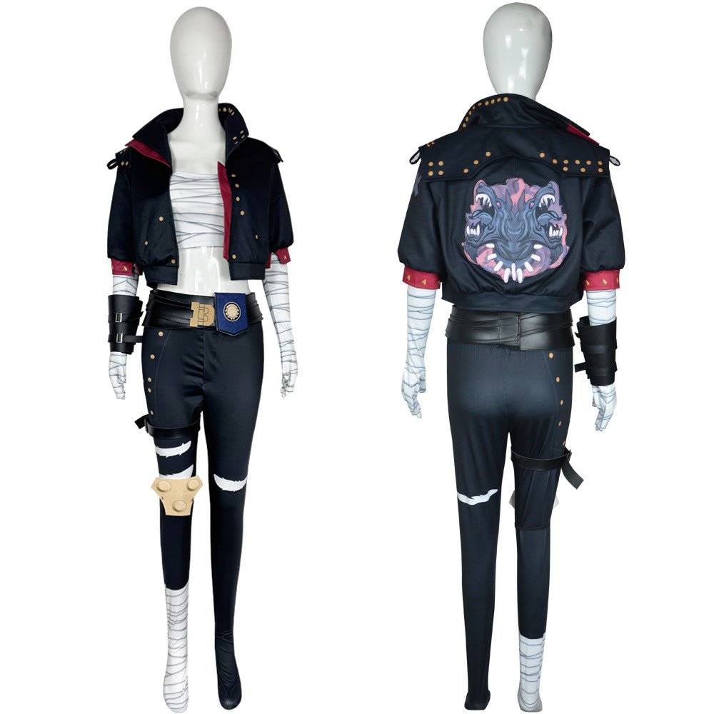 League of Legends: Arcane Vi Cosplay Costume - Complete Violet Game Outfit Set - Coscosmos