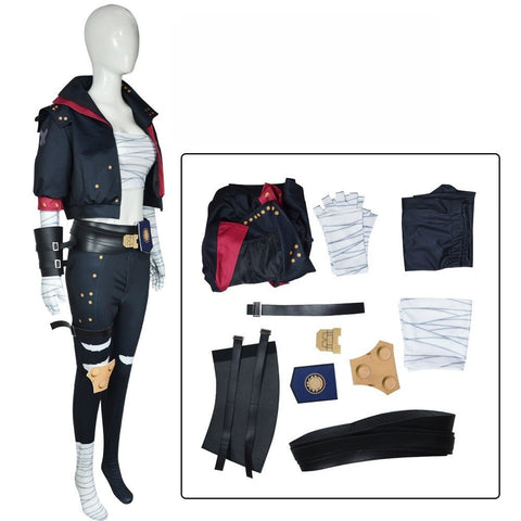 League of Legends: Arcane Vi Cosplay Costume - Complete Violet Game Outfit Set - Coscosmos