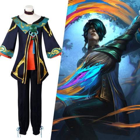 League of Legends Cosmic Aurelion Sol Cosplay Costume Full Set - Official Star Forger Outfit - Coscosmos