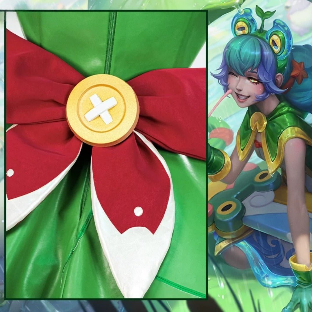 League of Legends Gwen Frog Raincoat Cosplay Costume - Coscosmos