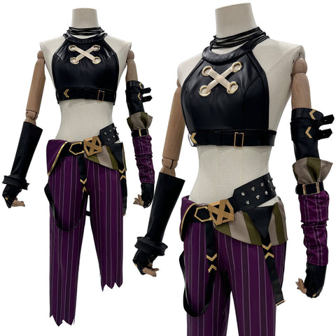 League of Legends Jinx Cosplay Costume - Premium Quality for Gamers - Coscosmos
