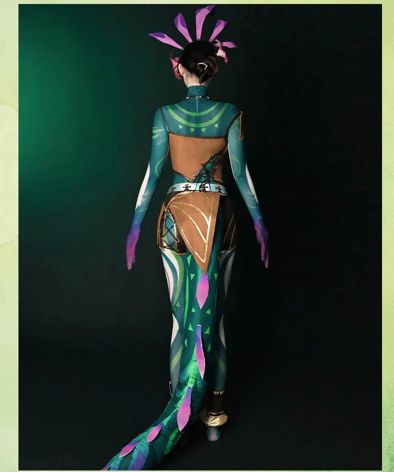 League of Legends Neeko Cosplay Costume - The Curious Chameleon Full Set Dress Outfit - Coscosmos