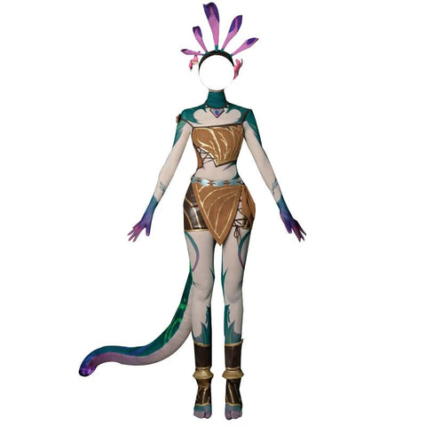 League of Legends Neeko Cosplay Costume - The Curious Chameleon Full Set Dress Outfit - Coscosmos