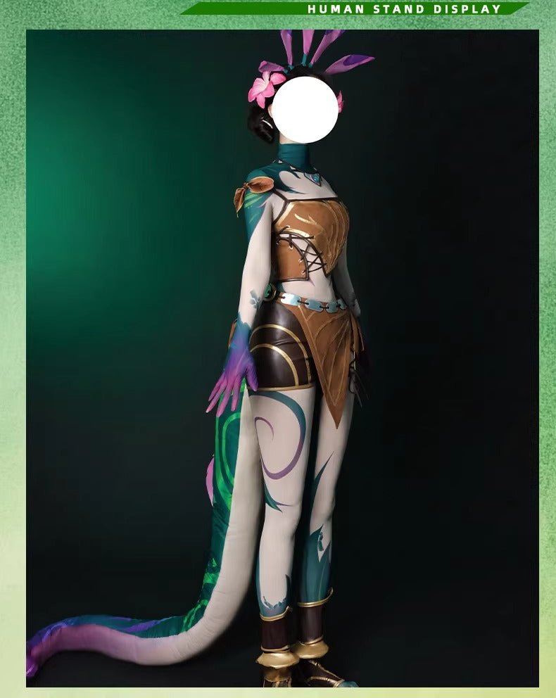 League of Legends Neeko Cosplay Costume - The Curious Chameleon Full Set Dress Outfit - Coscosmos