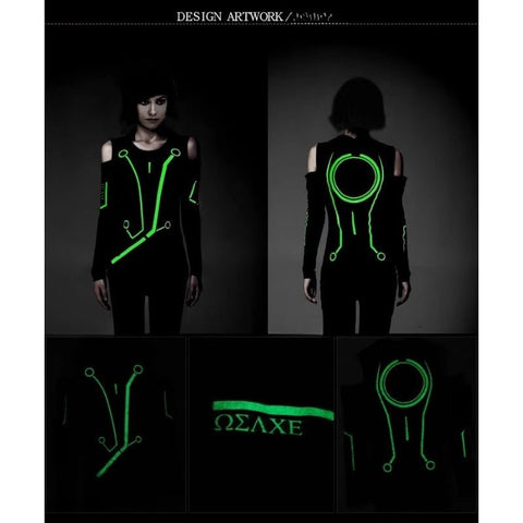 Legacy Off - Shoulder Glow - in - the - Dark Long Sleeve T-Shirt - Coscosmos