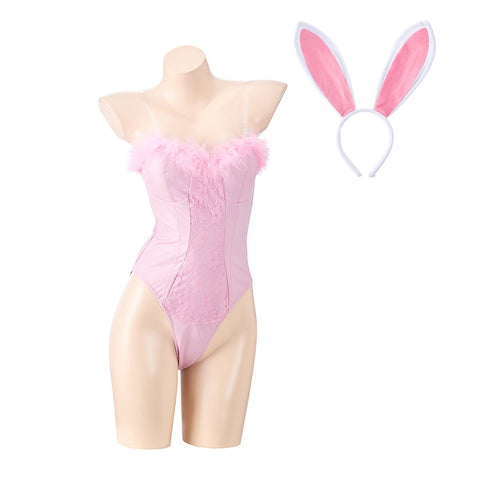 Legally Blonde Pink Bunny Jumpsuit Cosplay Costume – Playful & Iconic Elle Woods Look - Coscosmos