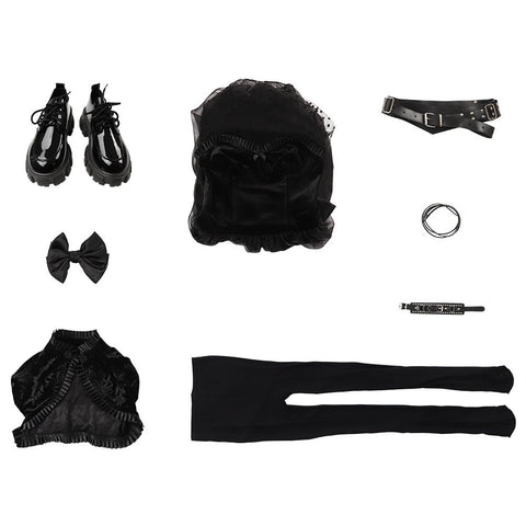 Lisa Frankenstein 2024 Cosplay Costume - Black Movie Outfit for Halloween & Events - Coscosmos