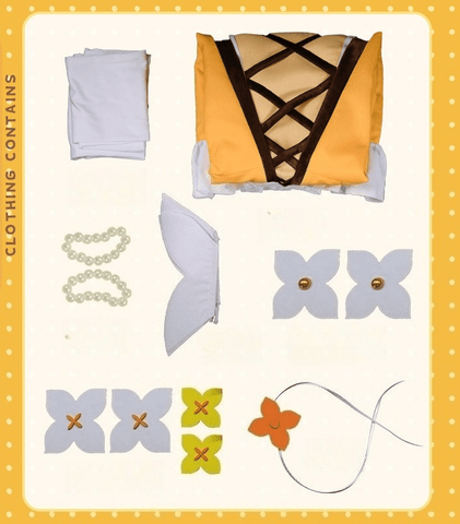 Little Flower Fairy Shanmeng Cosplay Costume, Winter Daphne Flower King Elf Full Outfit - Coscosmos