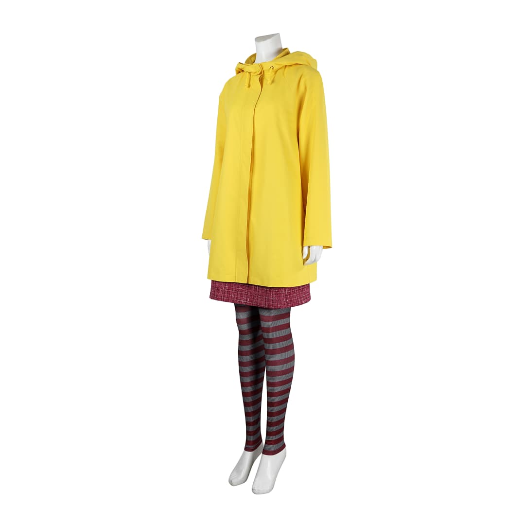 Little Nightmares 2 Mono Six Cosplay Costume Yellow Jacket Halloween Party Outfit - Coscosmos