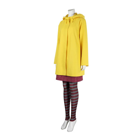 Little Nightmares 2 Mono Six Cosplay Costume Yellow Jacket Halloween Party Outfit - Coscosmos