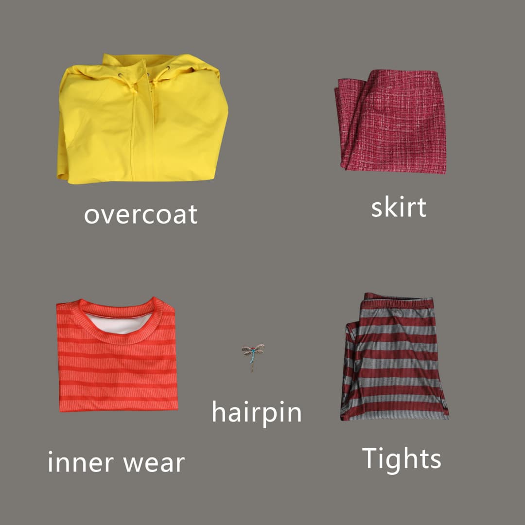 Little Nightmares 2 Mono Six Cosplay Costume Yellow Jacket Halloween Party Outfit - Coscosmos