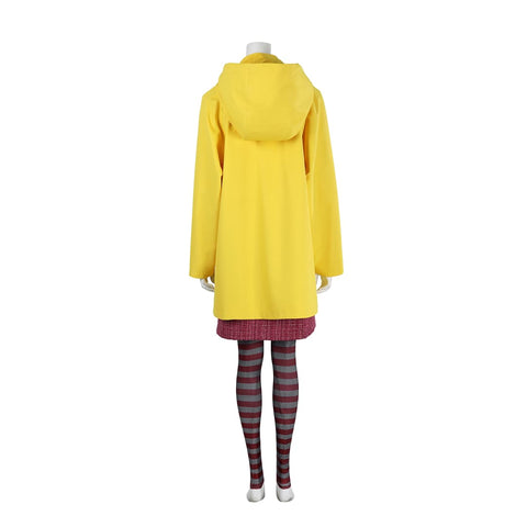 Little Nightmares 2 Mono Six Cosplay Costume Yellow Jacket Halloween Party Outfit - Coscosmos