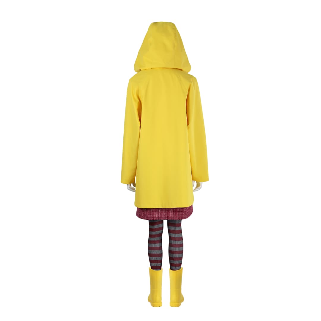 Little Nightmares 2 Mono Six Cosplay Costume Yellow Jacket Halloween Party Outfit - Coscosmos