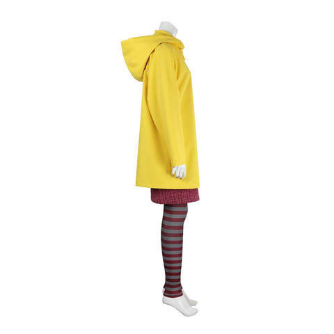Little Nightmares 2 Mono Six Cosplay Costume Yellow Jacket Halloween Party Outfit - Coscosmos