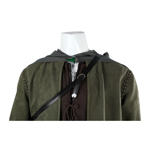 Lord of the Rings Aragorn Cosplay Costume for Men - Movie Accurate Outfit - Coscosmos