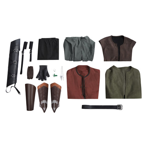 Lord of the Rings Aragorn Cosplay Costume for Men - Movie Accurate Outfit - Coscosmos