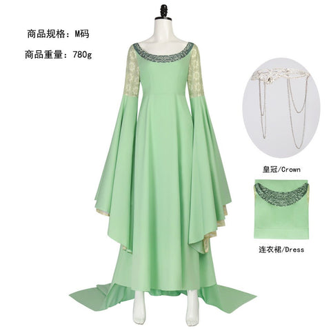 Lord of the Rings Arwen Cosplay Costume - Authentic Movie Replica Dress for Women - Coscosmos