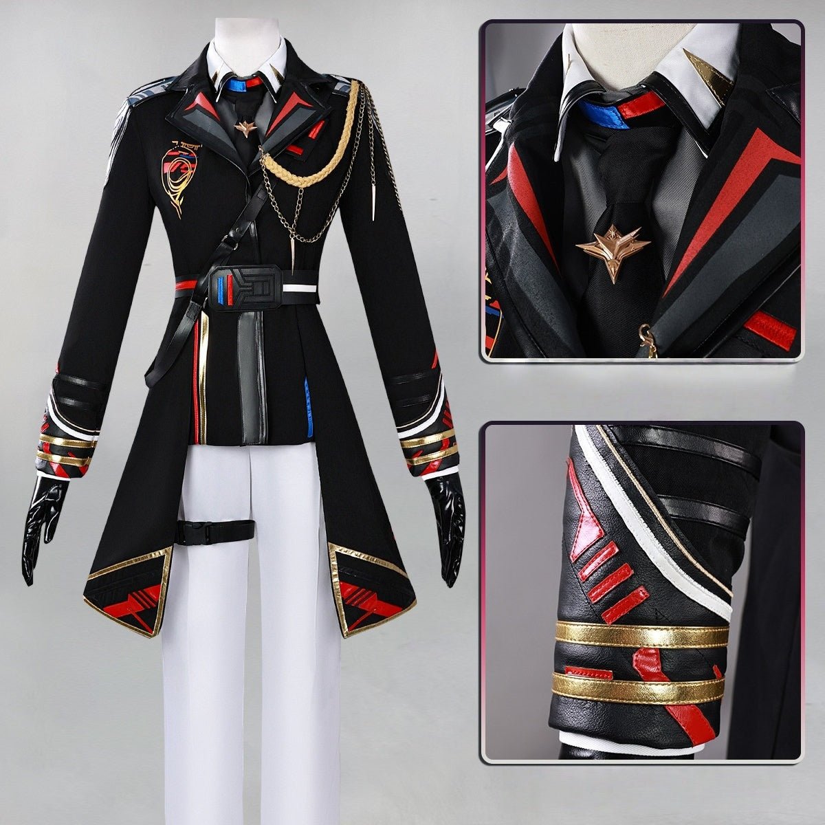 Love and Deepspace Xia Yizhou Farspace Officer Cosplay Costume – Full Set with Details - Coscosmos