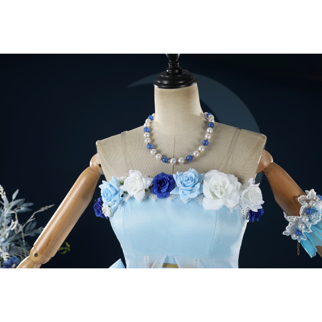 LoveLive! Sunshine!! Watanabe You Wedding Dress Cosplay Costume - Coscosmos