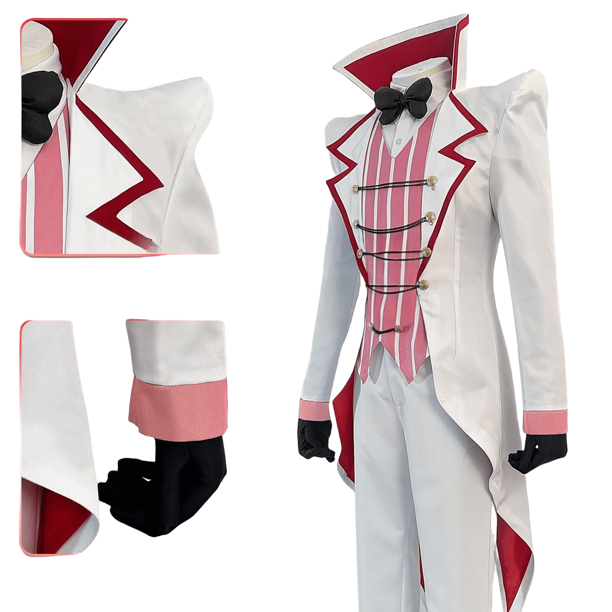 Lucifer Morningstar Cosplay Costume from Helluva Boss Anime - Coscosmos