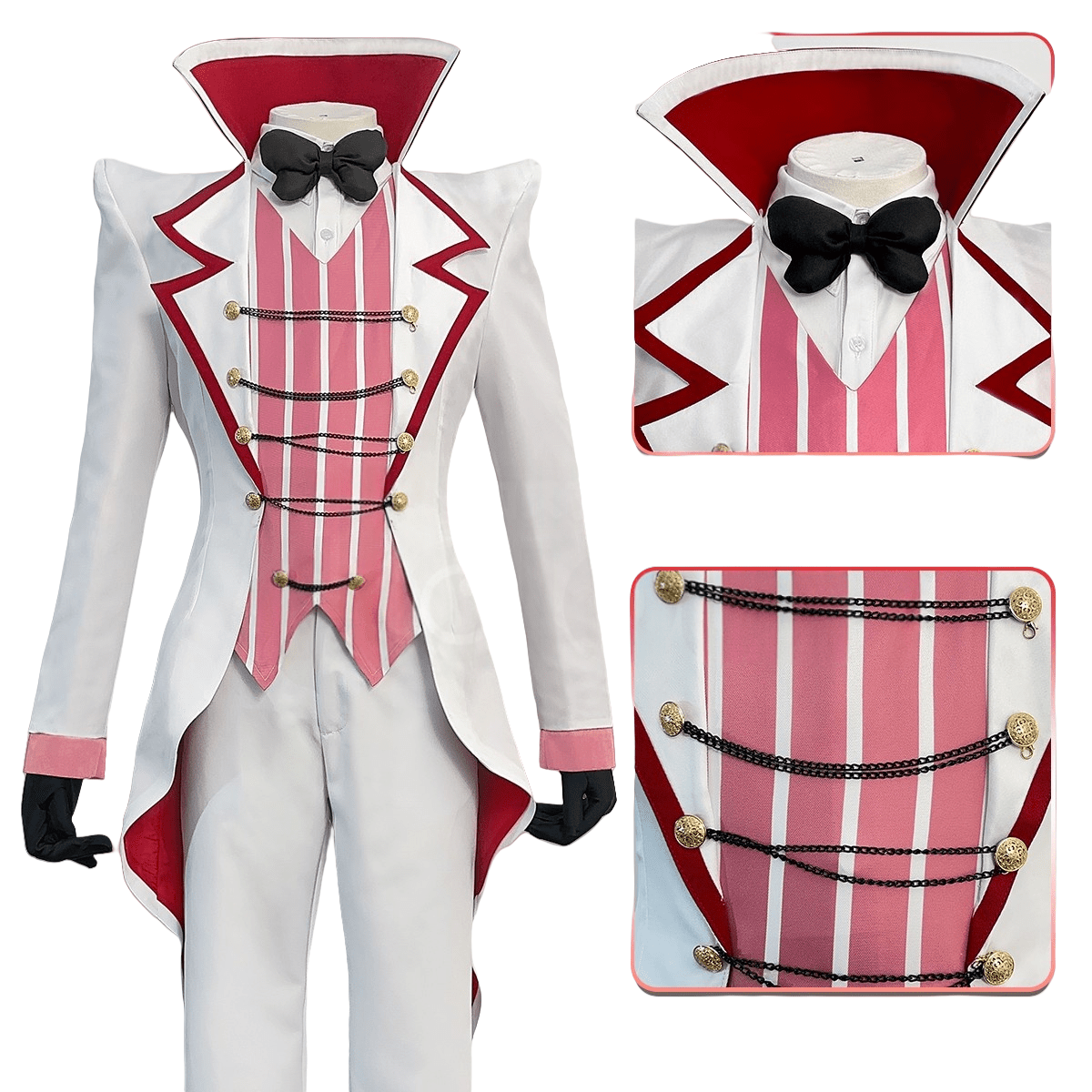 Lucifer Morningstar Cosplay Costume from Helluva Boss Anime - Coscosmos